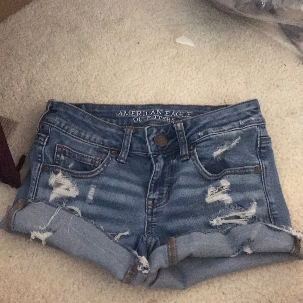 low rise american eagle shorts